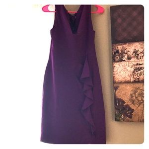 purple dress calvin klein